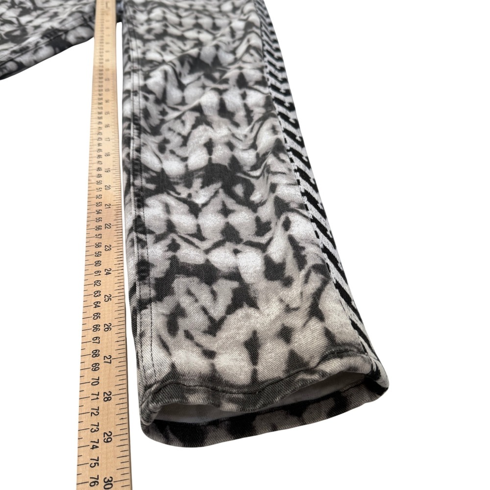 Isabel Marant Pour H&M 2013 Ikat Print Straight Jeans US 10 Embroidered Trim - Picture 3 of 15